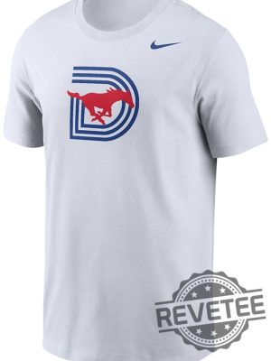 Nike Smu Mustangs White Drifit Triple D Tshirt Hoodie Sweatshirt Tee Gift For Mens Womens Unique revetee 2