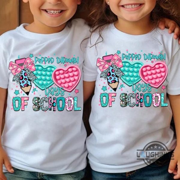 popped through 100 days of school shirt ideas