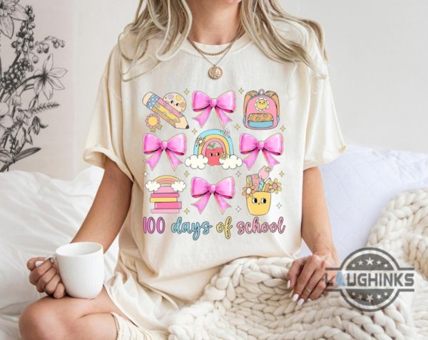 100 day of school coquette bow shirt choose ideas