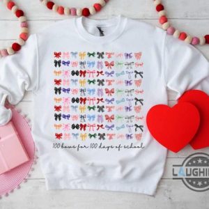 100 bows for the 100th day of school shirt