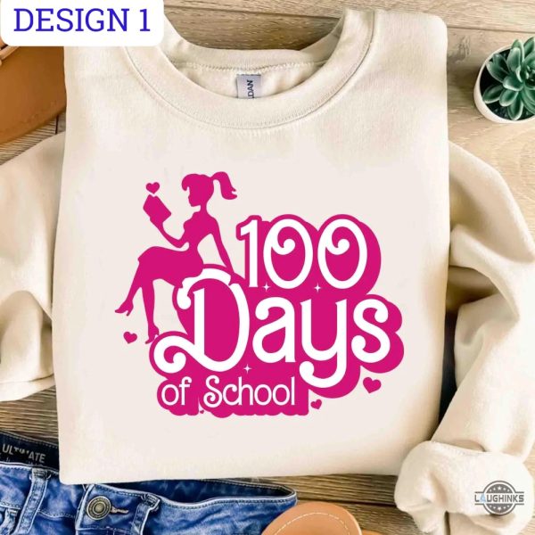 100 days of school barbie shirt