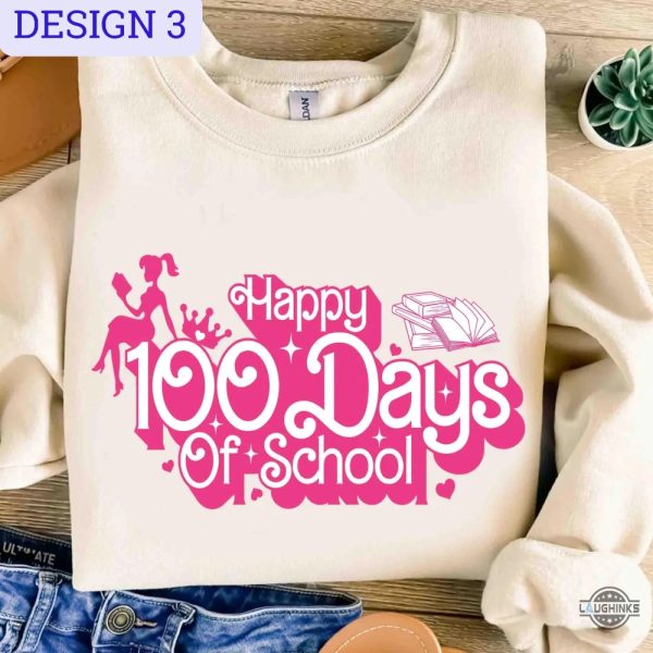 100 days of school barbie shirt