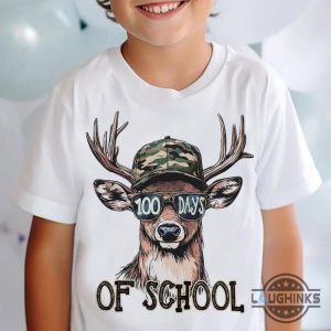 bucks 100 days of school deer hunting shirt