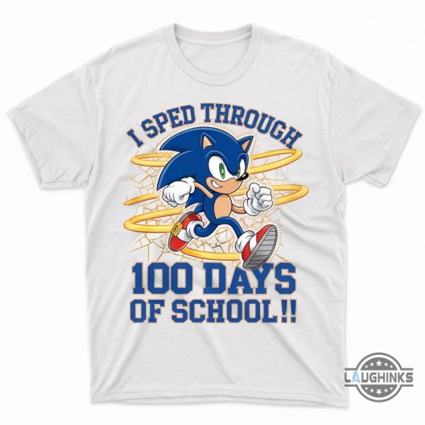 sonic 100 days of school shirt