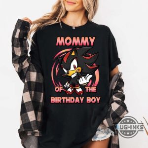 custom sonic shadow the hedgehog birthday shirt for family