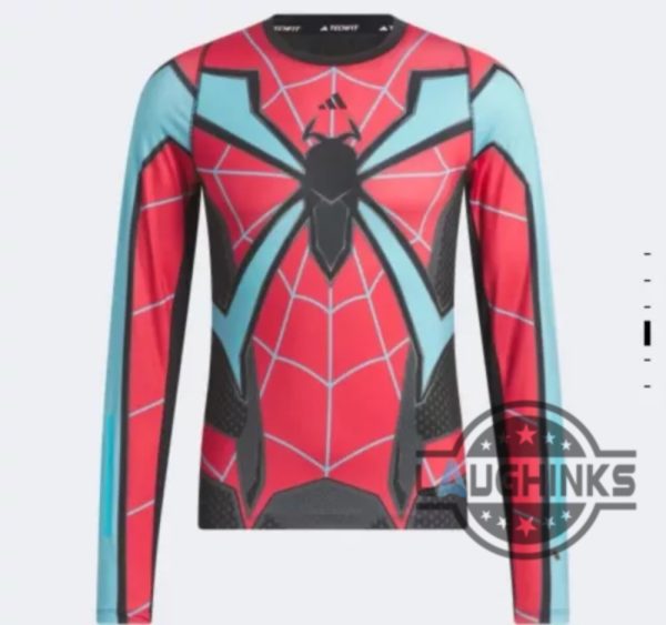 adidas spiderman long sleeve compression shirt replica