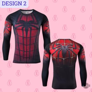 spiderman compression shirt for superhero avengers marvel fans