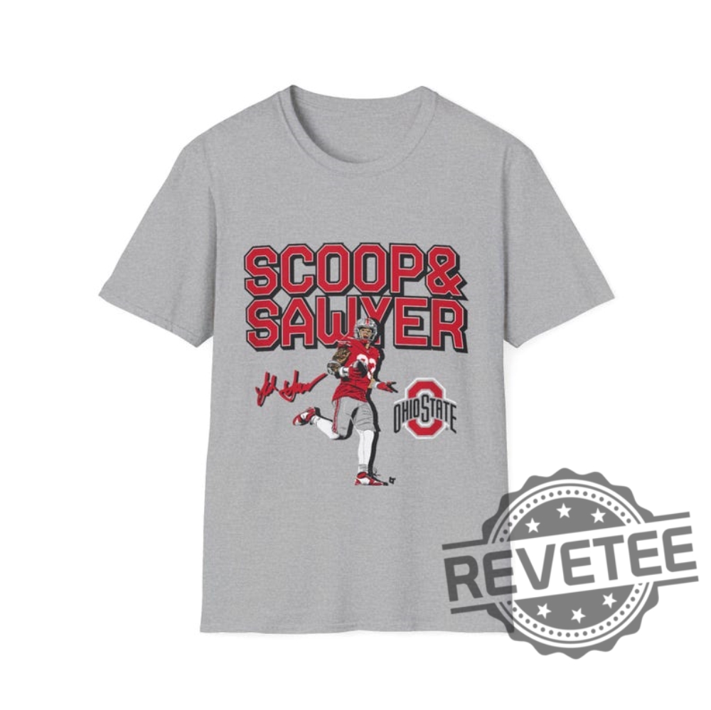 Ohio State Buckeyes Jack Sawyer Scoop And Score Unisex Tee Tshirt Hoodie Sweatshirt Gift For Fan Apparel Game Day Top Unique