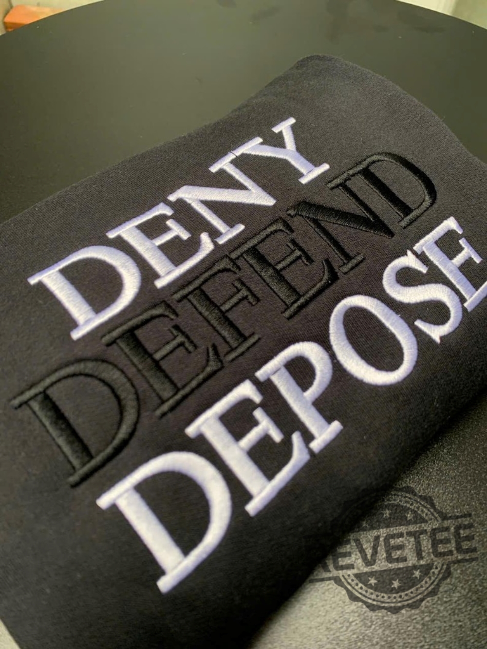 Deny Defend Depose Embroidered Sweatshirt Tshirt Hoodie Tee Gift For Mens Womens Embroidery Activism Sweate Pullover New