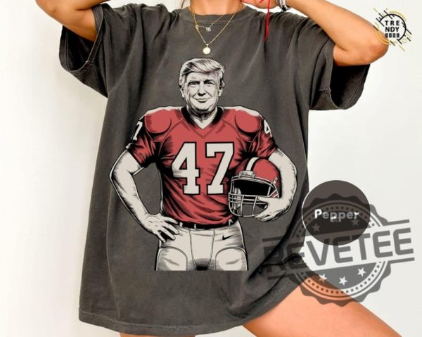 Trump American Football 47 Tshirt Hoodie Sweatshirt God Bless Trump Shirts President Ultra Maga Sweater Pullover Hoodies Unique revetee 1 1