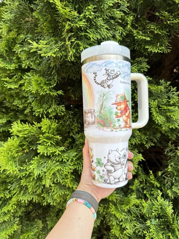 winnie the pooh colorful stanley 40oz tumbler dupe