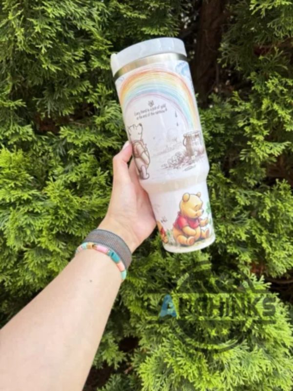 winnie the pooh colorful stanley 40oz tumbler dupe