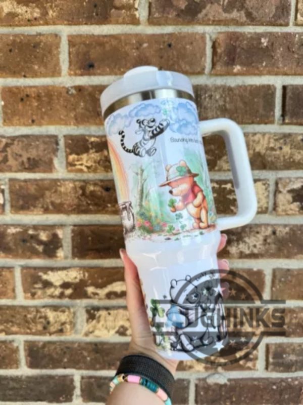 winnie the pooh colorful stanley 40oz tumbler dupe