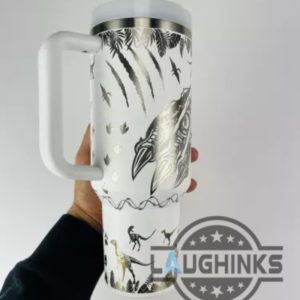 jurassic park engraved stanley 40oz tumbler dupe