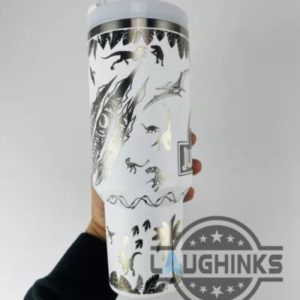 jurassic park engraved stanley 40oz tumbler dupe