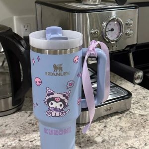 kuromi stanley tumbler 40oz dupe without ribbon