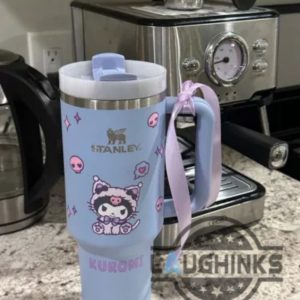 kuromi stanley tumbler 40oz dupe without ribbon