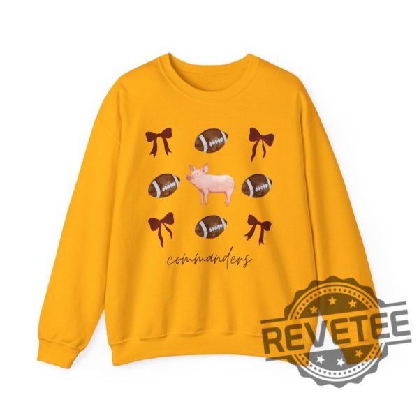 Washington Commanders Womens Coquette Bow Sweatshirt Tshirt Hoodie Tee Gift For Fan Nfl Football Crewneck Sweater Birthday Unique revetee 1 1