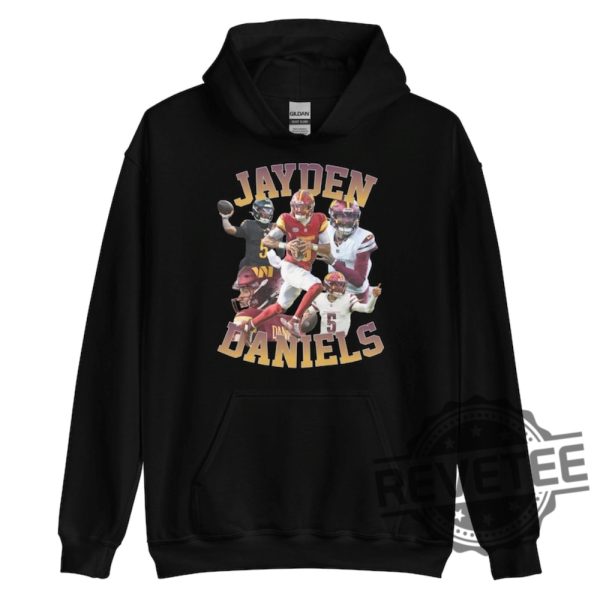 Jayden Daniels Washington Commanders Unisex Hoodie Tshirt Sweatshirt Tee Gift For Fan Crewneck Pullover Hoodies Unique revetee 1