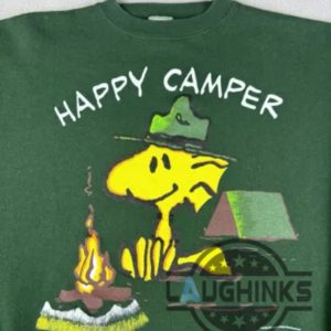 snoopy happy camper embroidered sweatshirt t shirt hoodie