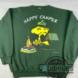 snoopy happy camper embroidered sweatshirt t shirt hoodie