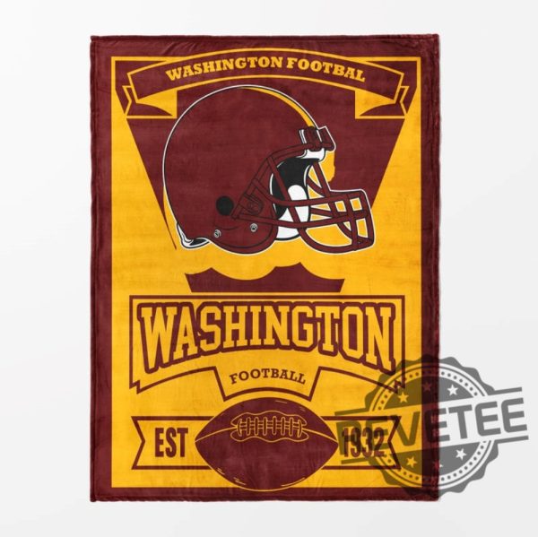 Washington Commanders Blanket Gift For Washington Fan Gifts For Mens Womens Unique revetee 1 1
