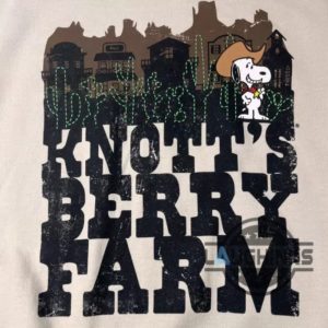 knotts berry farm peanuts snoopy cowboy shirt