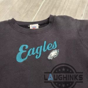 vintage philadelphia eagles embroidered sweatshirt reprinted