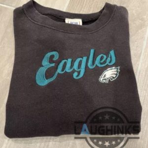 vintage philadelphia eagles embroidered sweatshirt reprinted