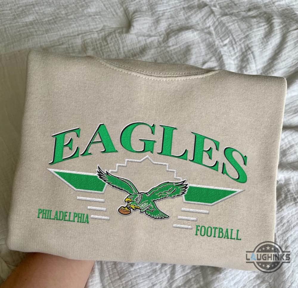 Embroidered Philadelphia Eagles Sweatshirt T Shirt Hoodie  Reprinted