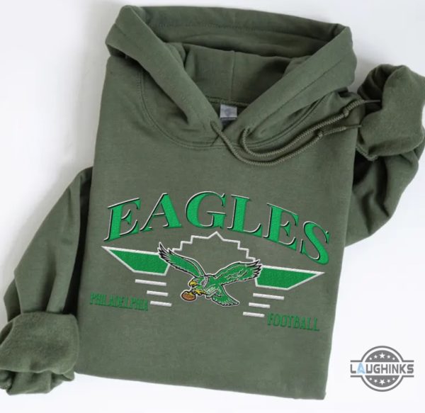 embroidered philadelphia eagles sweatshirt t shirt hoodie reprinted