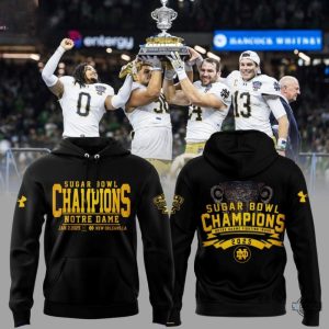 sugar bowl champions notre dame 2025 under armour shirt