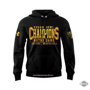 sugar bowl champions notre dame 2025 under armour shirt