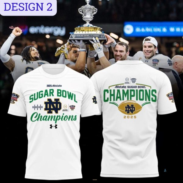 2025 allstate sugar bowl champions notre dame fighting irish shirt