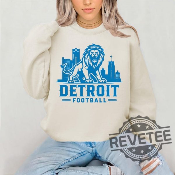 Vintage Detroit Lions Crewneck Sweatshirt Tshirt Hoodie Tee Gift For Fan Lions Gear Detroit Game Day Sweater Pullover Hoodies Unique revetee 1