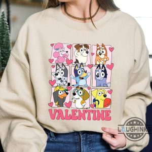 bluey dog and friends valentines day shirt