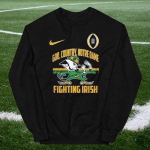 nike god country notre dame fighting irish shirt college football playoff champions 2025 laughinks 2