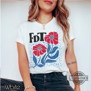 subtle anti trump shirt flower fdt fuck donald trump