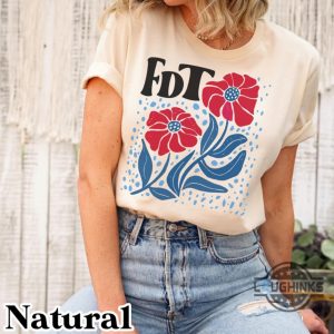 subtle anti trump shirt flower fdt fuck donald trump