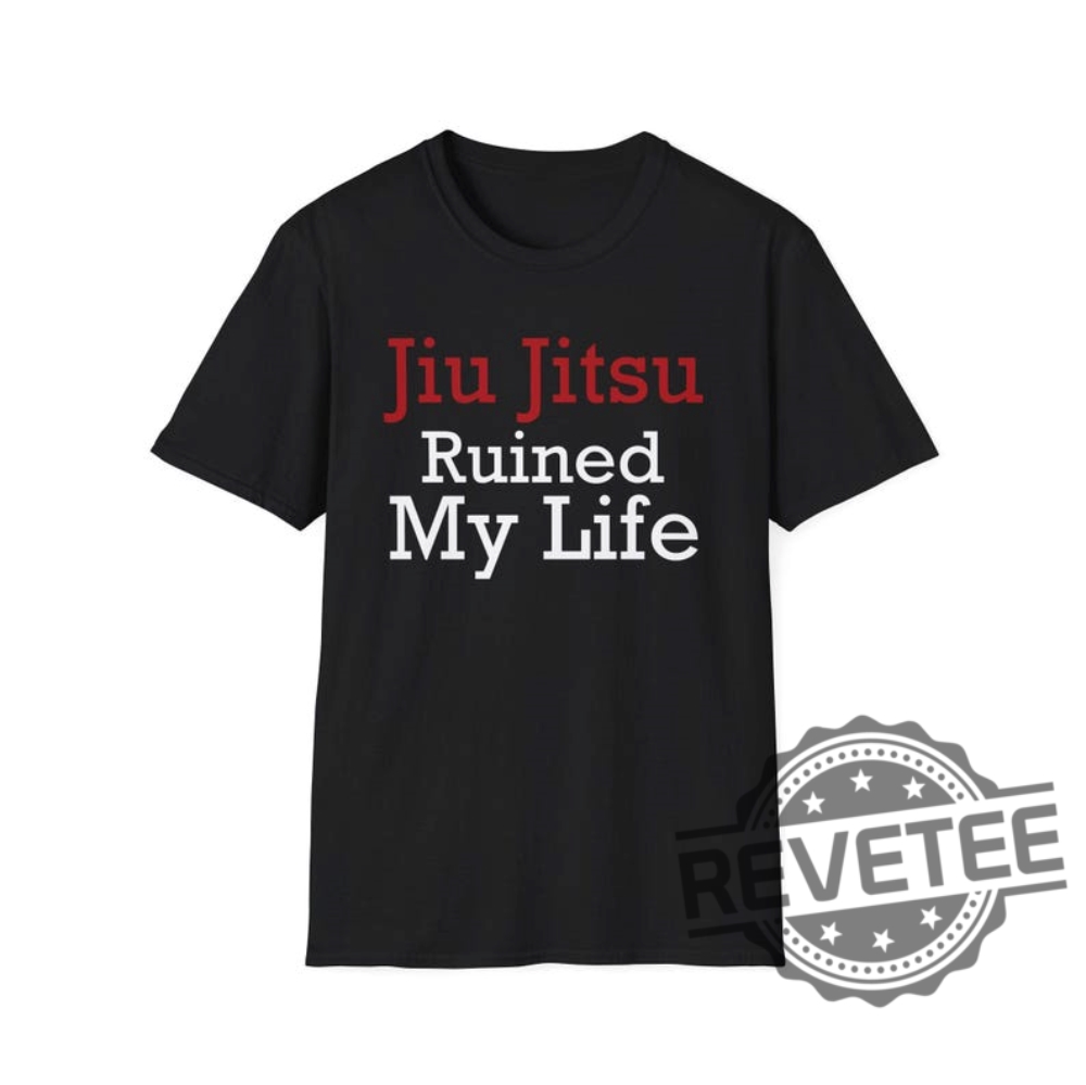 "Unique Fan Apparel: Commanders, Modern Baseball, Gojo, Deion Sanders" 18 Jiu Jitsu Ruined My Life Shirts Hoodie Sweater Tee Gift Near Me Christmas Birthday Funny Unique
