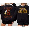 Washington Commanders I Got 5 On It Jayden Daniels Tshirt Hoodie Sweatshirt Tee Gift For Fan Mens Womens Crewneck Unique revetee 1 2