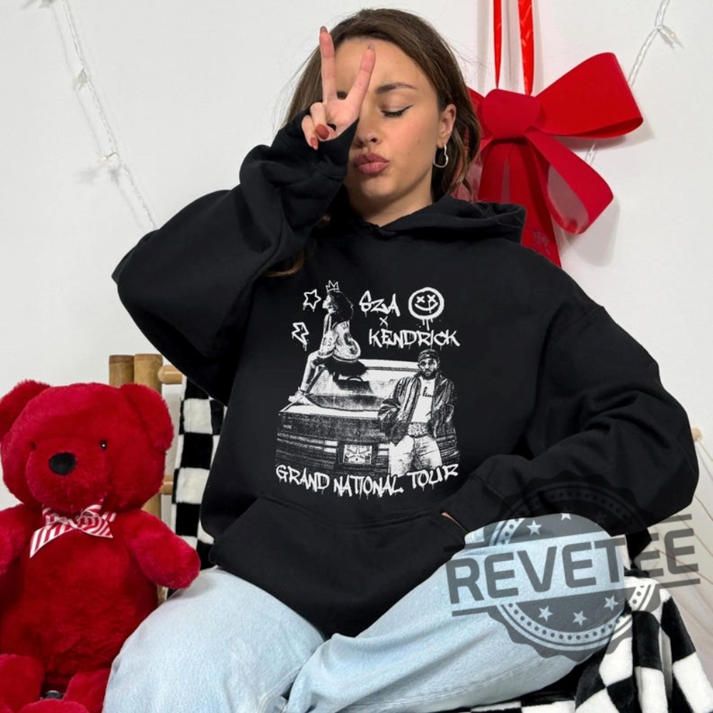 "Unique Celebrity T-Shirts and Hoodies: Perfect Gifts for Fans" 7 Kendrick Sza Grand National Tour Tshirt Hoodie Sweatshirt Tee Gift For Mens Womens Crewneck Pullover Unique Kendrick Luther Hoodies New