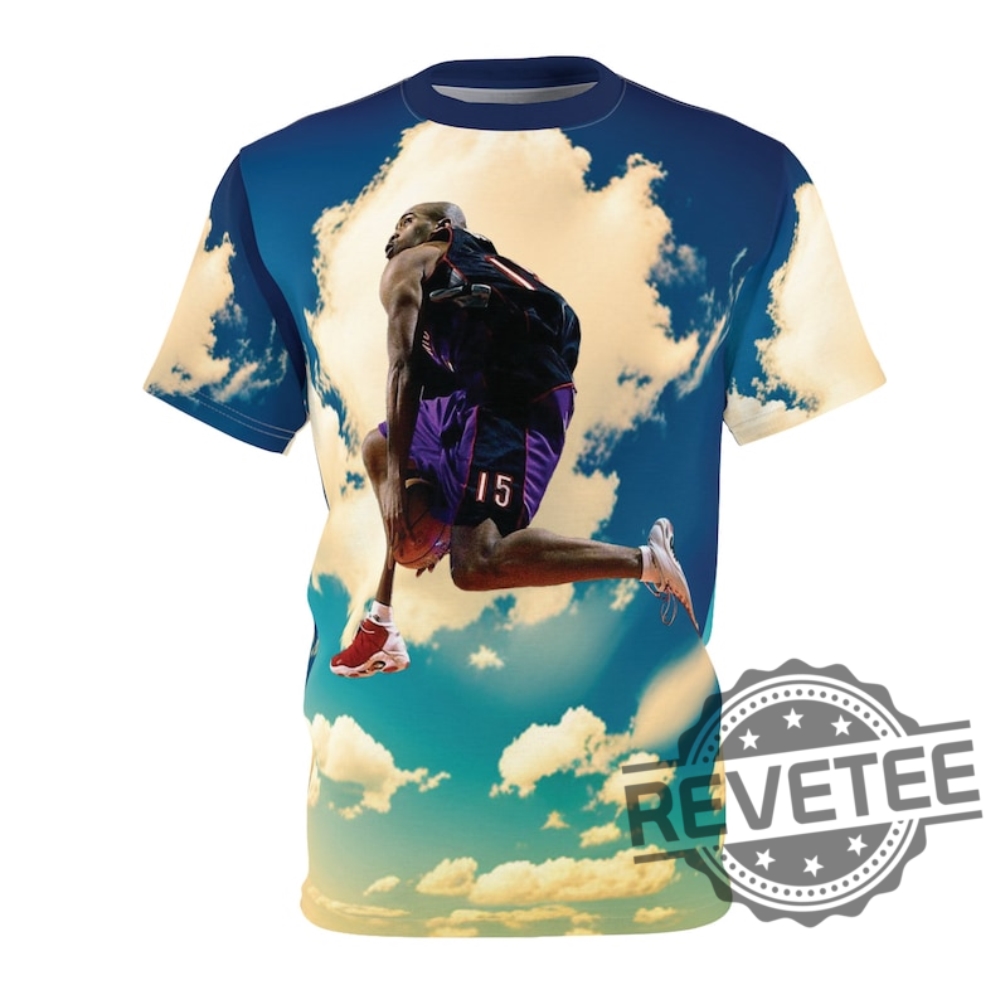 "Unique Celebrity T-Shirts and Hoodies: Perfect Gifts for Fans" 10 Vince Carter Dunk Sky High 3D All Over Printed Hoodie Tshirt Sweatshirt Toronto Raptors Crewneck Unique
