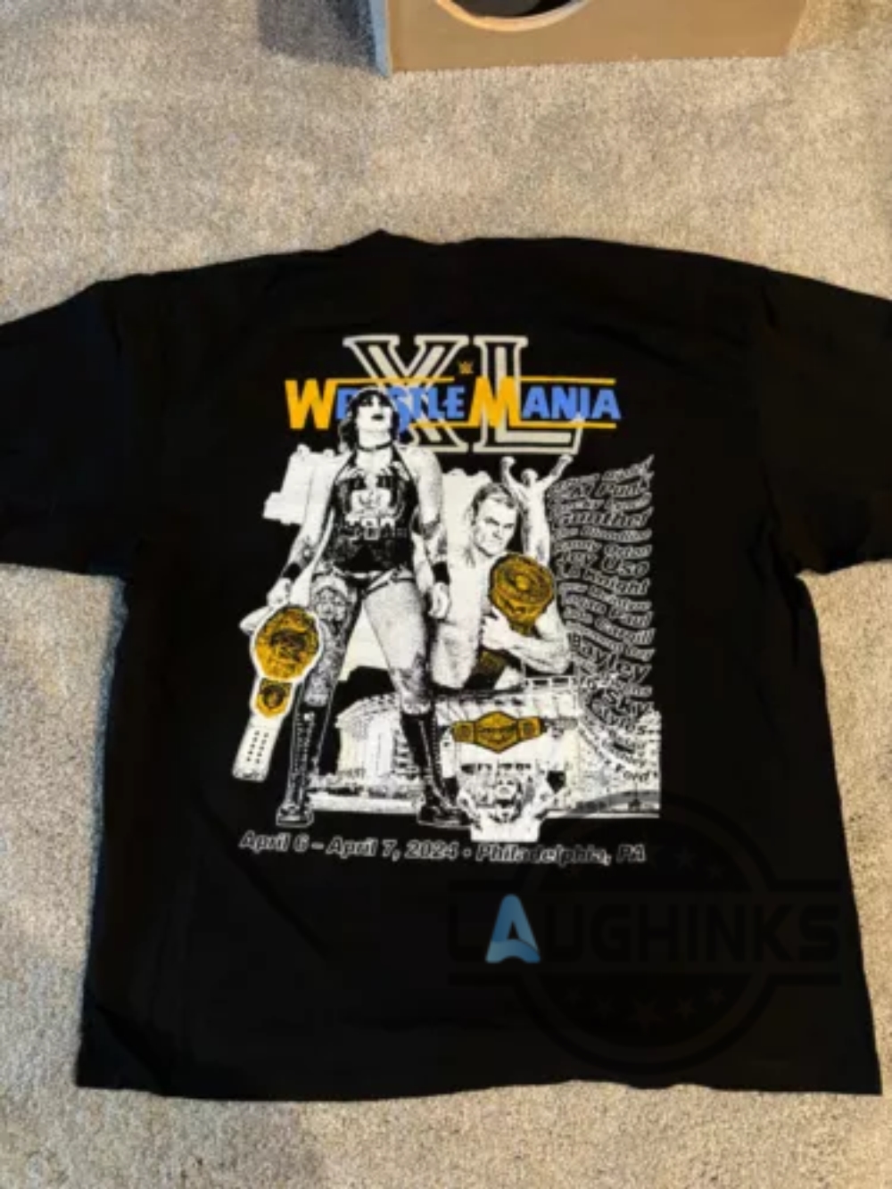 Wwe Wrestlemania 40 Shirt Reprinted For Cody Rhodes Roman Reigns Rock Rhea Ripley Fans