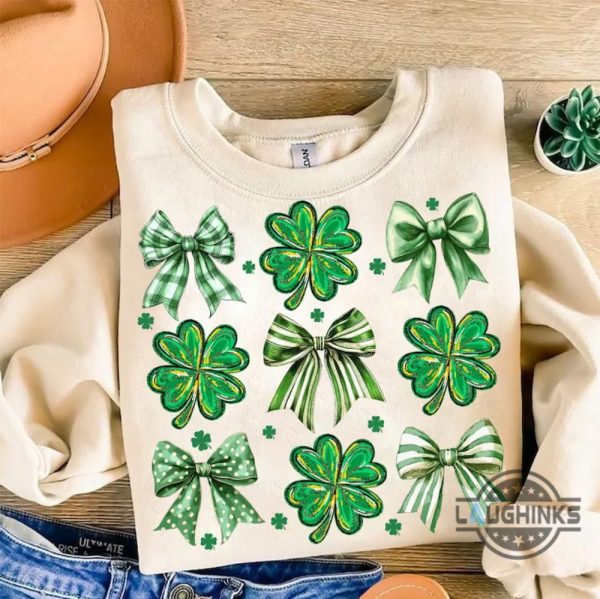 coquette bow st patricks day shirt