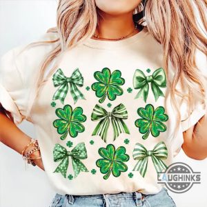 coquette bow st patricks day shirt