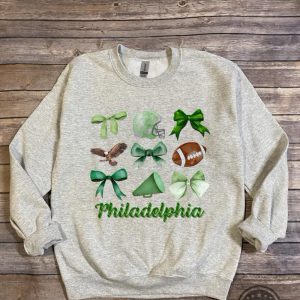 philadelphia eagles football coquette bow game day shirt