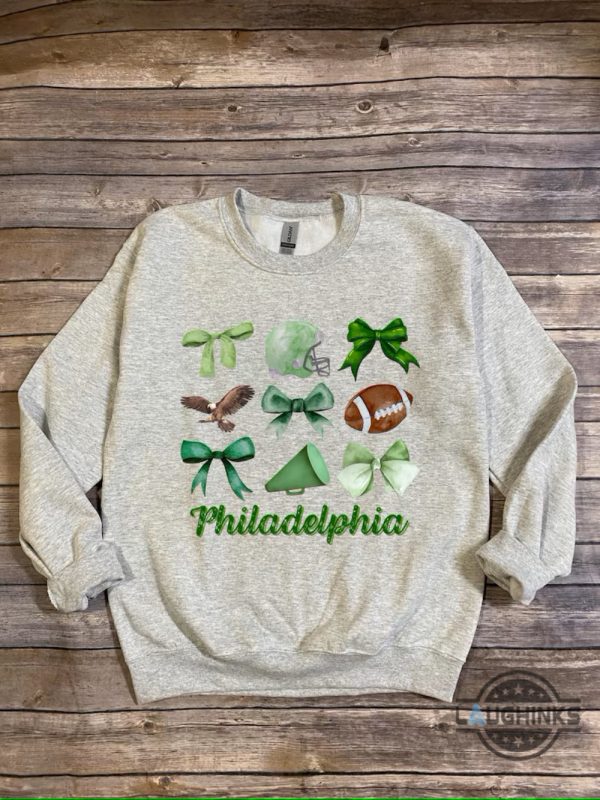 philadelphia eagles football coquette bow game day shirt