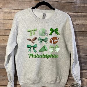 philadelphia eagles football coquette bow game day shirt