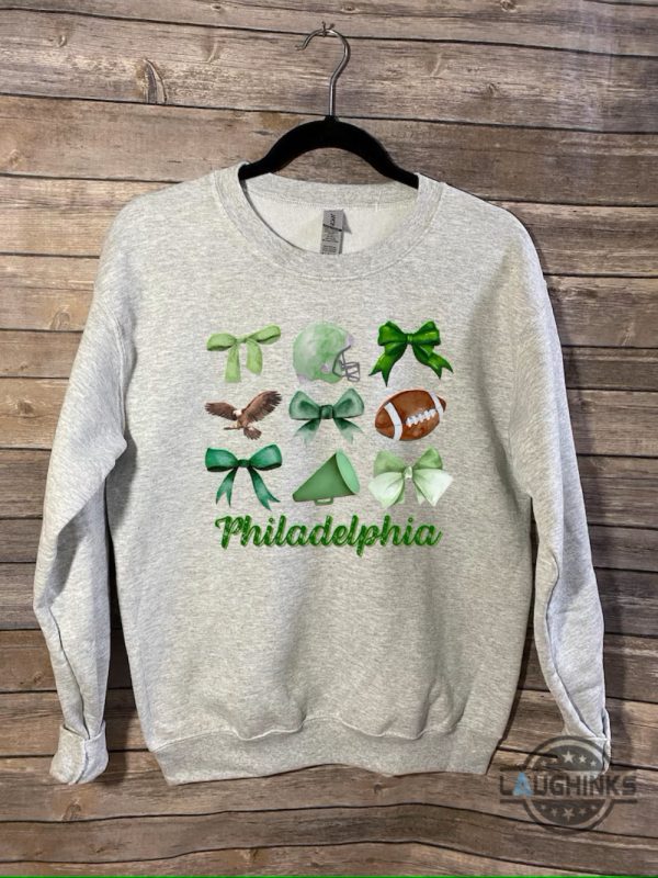 philadelphia eagles football coquette bow game day shirt